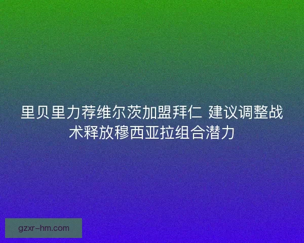 里贝里力荐维尔茨加盟拜仁 建议调整战术释放穆西亚拉组合潜力