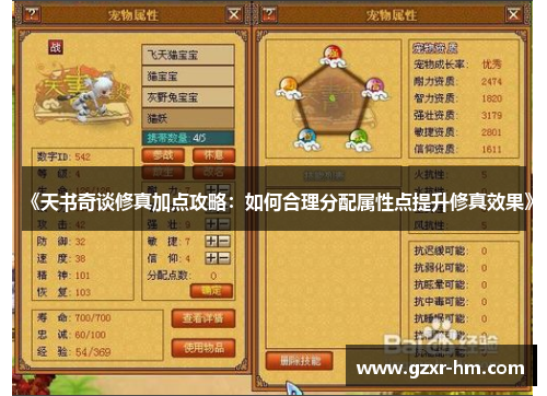《天书奇谈修真加点攻略：如何合理分配属性点提升修真效果》